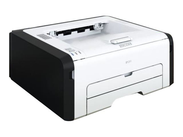 Ricoh SP 211 Monochrome Laser Printer - A4, 1200 x 600 ppp, 22 ppm, 150-Sheet Feed, USB 2.0