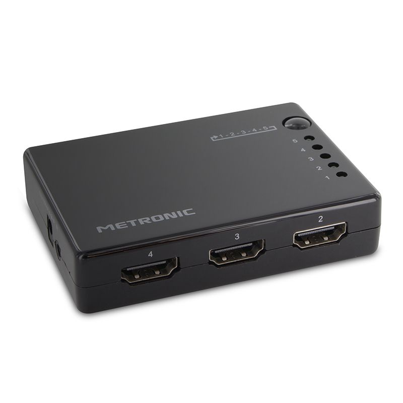 Conmutador HDMI de 5 puertos Metronic