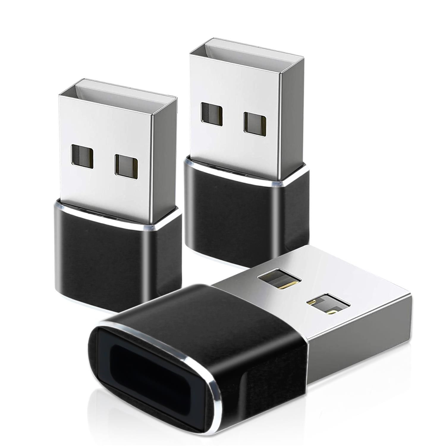 Cadorabo 3-in-1 USB Adapter - Black