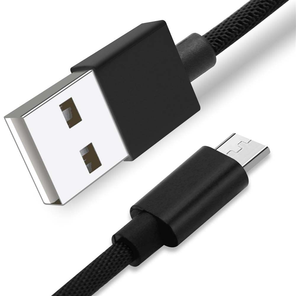 Cadorabo Micro USB Cable - 1.2m, 2.4A, Black