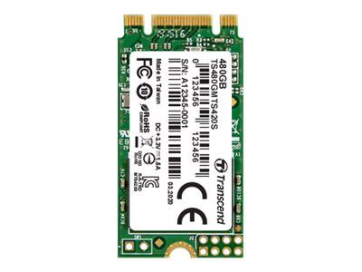 Transcend 420S SSD - 480GB - M.2 2242 - SATA 6Gb/s