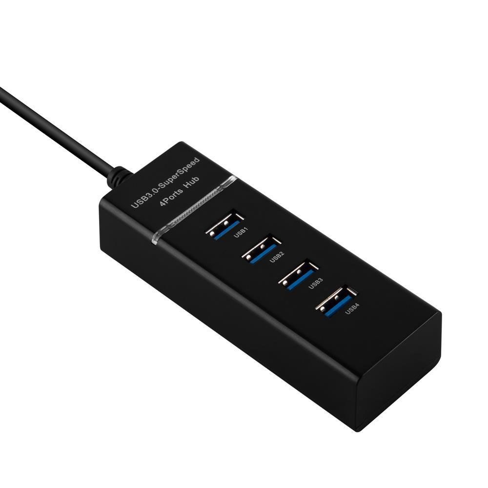 Cadorabo 4-Port USB 3.0 Multi-Interface Plug & Play Hub