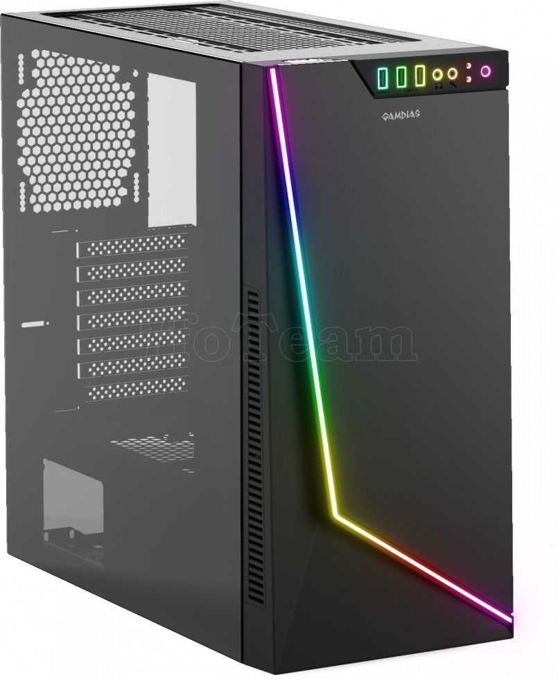 Gamdias Argus M1 RGB Mid-Tower ATX Case - Black
