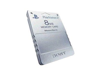 Module mémoire flash Sony 8 Mo - Carte mémoire argentée PlayStation 2