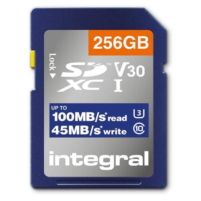 Integral Memory 256GB SDXC UHS-I Flash Memory Card