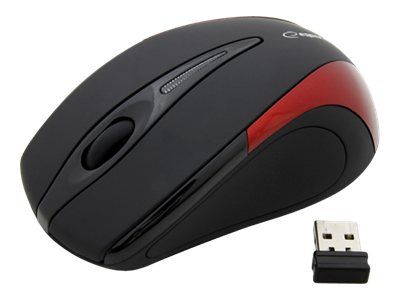 Esperanza Wireless Optical Mouse EM101R - Red (3 Buttons, 2.4 GHz, USB Receiver)