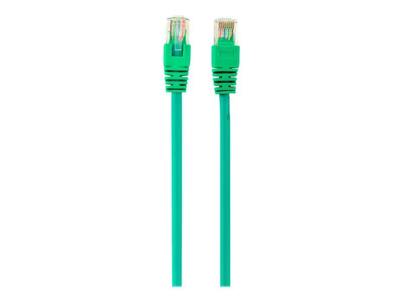 Gembird RJ-45 to RJ-45 Cable - Cat 5e UTP - Molded, Hookless - Green