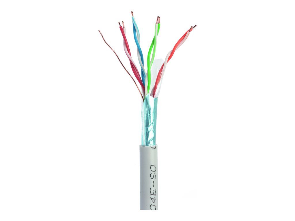 Cable Gembird a granel - CAT 5e sólido - Gris