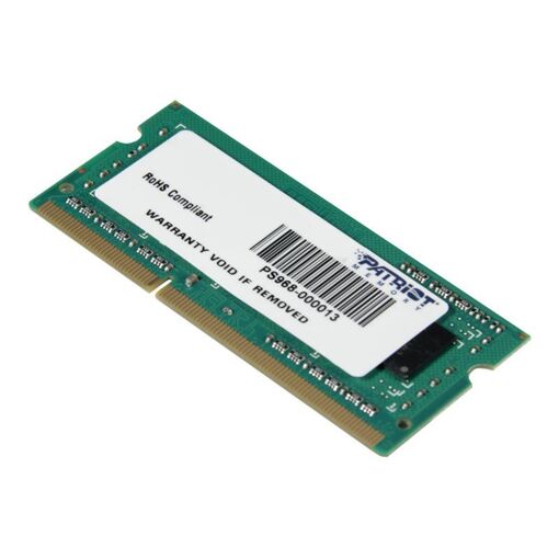 Módulo de memoria Patriot Signature Line 4GB DDR3 SO-DIMM 204 pines 1600MHz (PC3-12800) CL11 1.5V sin búfer no ECC