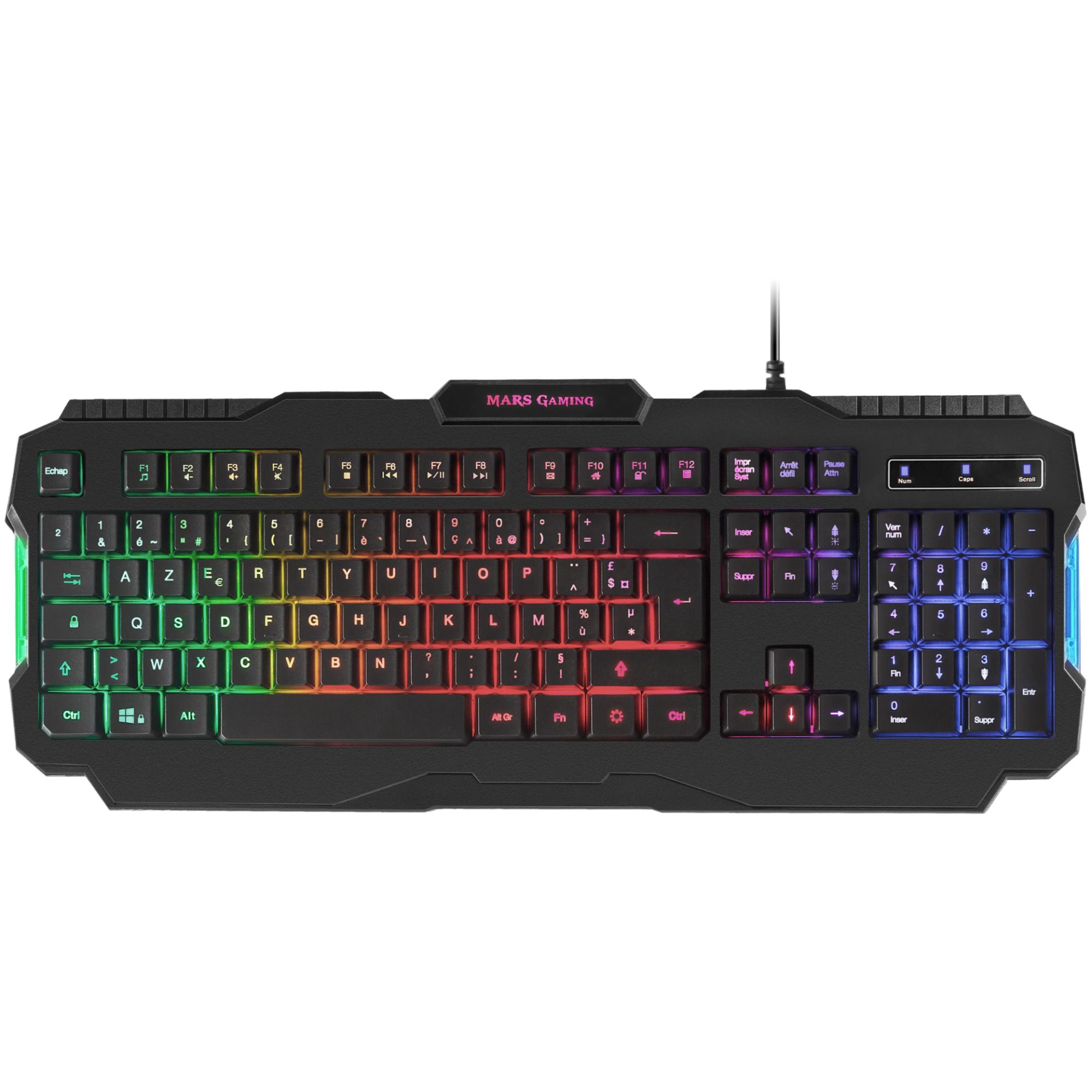 Mars Gaming MRK0FR USB Keyboard - Black