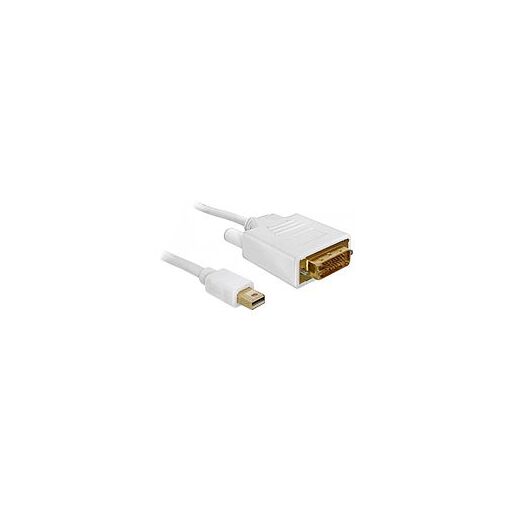 Cable DeLOCK Mini DisplayPort a DVI, 1 m, Blanco