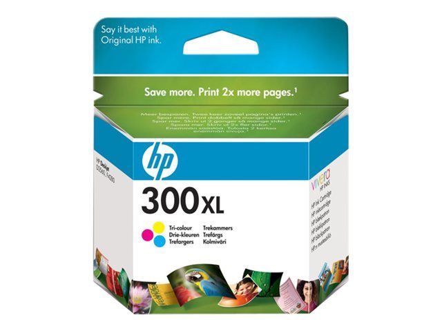 HP 300XL High-Yield Color Ink Cartridge (11ml) - Cyan, Magenta, Yellow