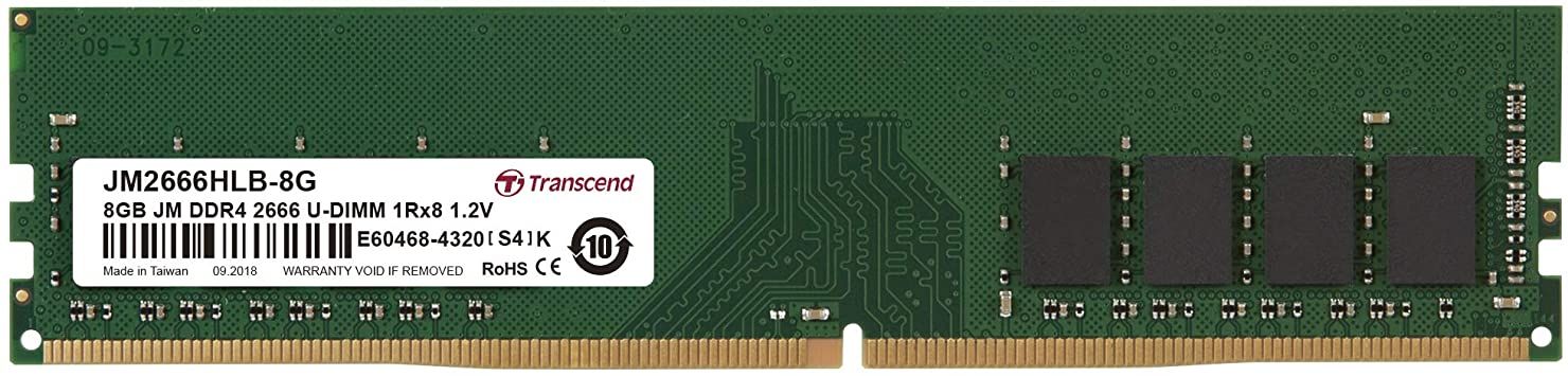 Transcend JetRAM 8GB DDR4 Module (2666MHz, CL19)