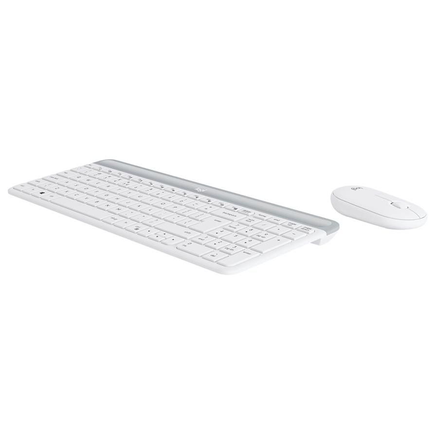 Logitech Slim Wireless MK470 Keyboard and Mouse Set - 2.4GHz, Italian, Grey