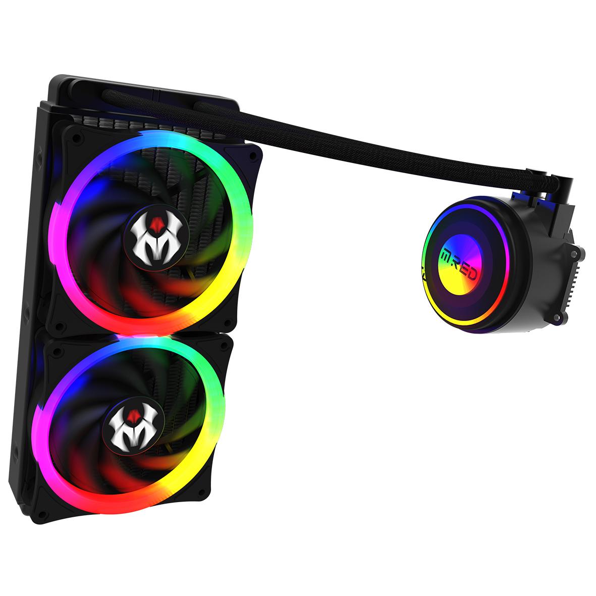 MRed AIRW-24 All-in-One Liquid CPU Cooler 12cm Black