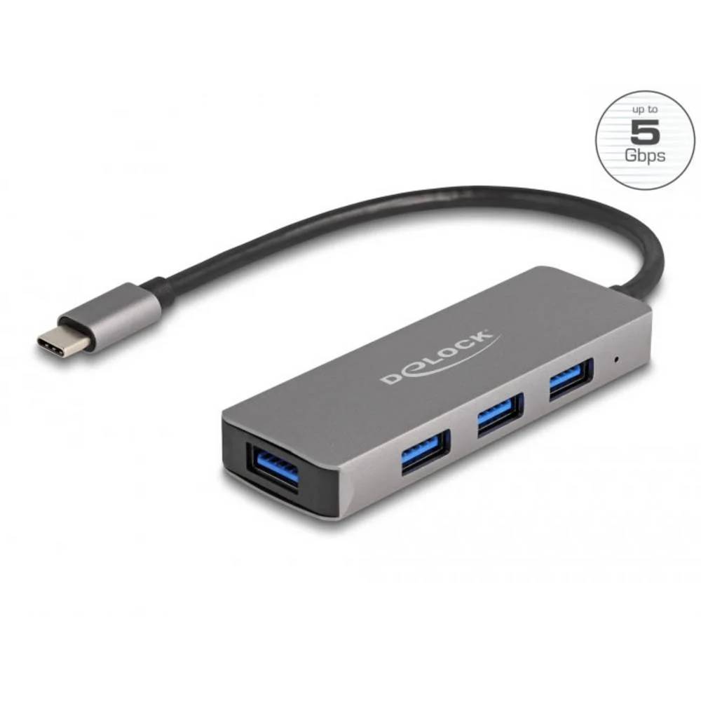Delock 4-Port USB 3.2 Hub (Grey)