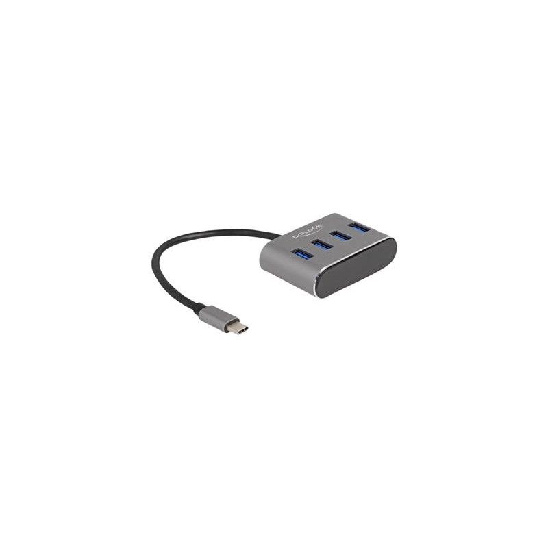 Delock 4-Port USB 3.2 Hub, Grey