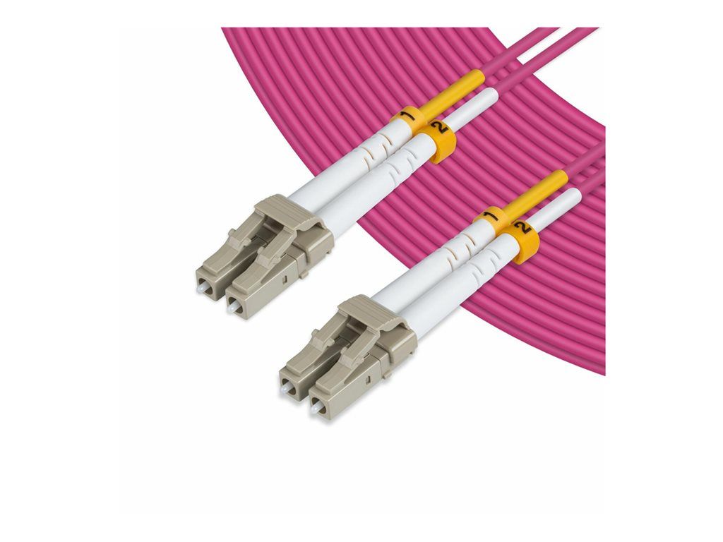 MicroConnect Network Cable - Multimode LC/UPC (M) to LC/UPC (M) - 2m - Fiber Optic - 50/125 Micron - OM4 - Halogen-Free - Violet