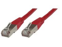 Cable de red MicroConnect - 50 cm, RJ-45 (M) a RJ-45 (M), FTP, Cat 5e, Rojo