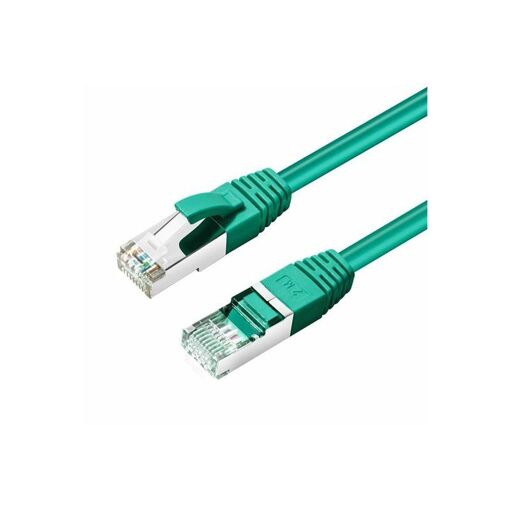 Câble réseau MicroConnect - 15 m, Paire torsadée blindée (SSTP), CAT 6, Sans halogène, Verrouillé - Vert