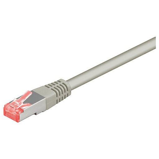 Wentronic Network Cable - 50cm, RJ-45 (M) to RJ-45 (M), CAT 6, Foiled Pair, Moulded, Grey