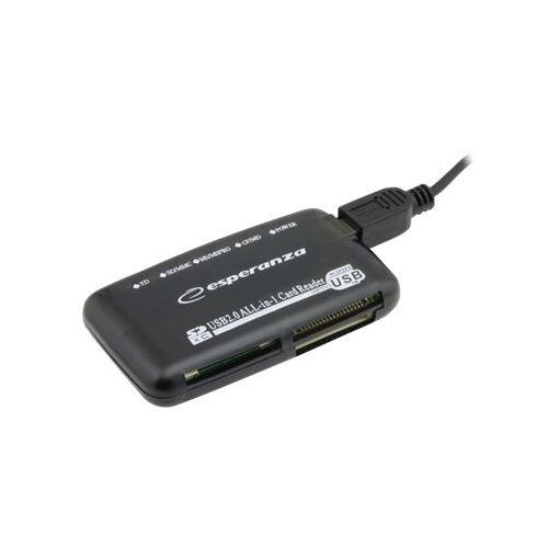 Lector de tarjetas Esperanza EA117 todo en uno (SD, MMC, xD, MS, CF, MS PRO, Microdrive) - USB 2.0