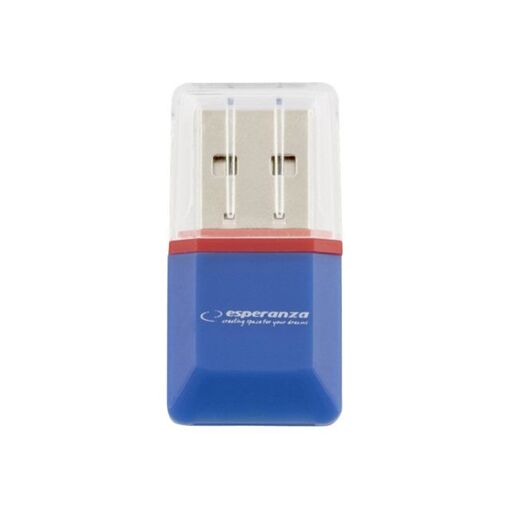 Lector de tarjetas Esperanza (TransFlash, microSD, microSDHC) con USB 2.0