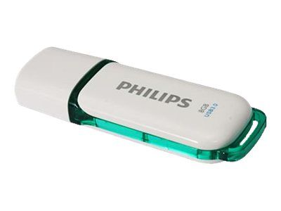 Philips 3.0 USB 8GB Snow White Flash Drive