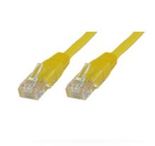 MicroConnect Network Cable - 30cm UTP CAT 5e RJ-45 Male to RJ-45 Male - Yellow