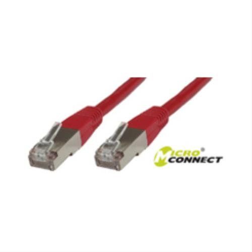 MicroConnect Network Cable - 50cm, RJ-45 (M) to RJ-45 (M), Shielded Twisted Pair (SSTP), CAT 6, Halogen-Free, Red