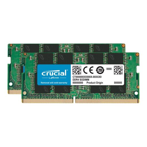 Kit de memoria DDR3 Micron Technology - 16 GB (2 x 8 GB) SO DIMM 204 pines - 1866 MHz/PC3-14900 - CL13 - 1,35 V - No ECC sin búfer