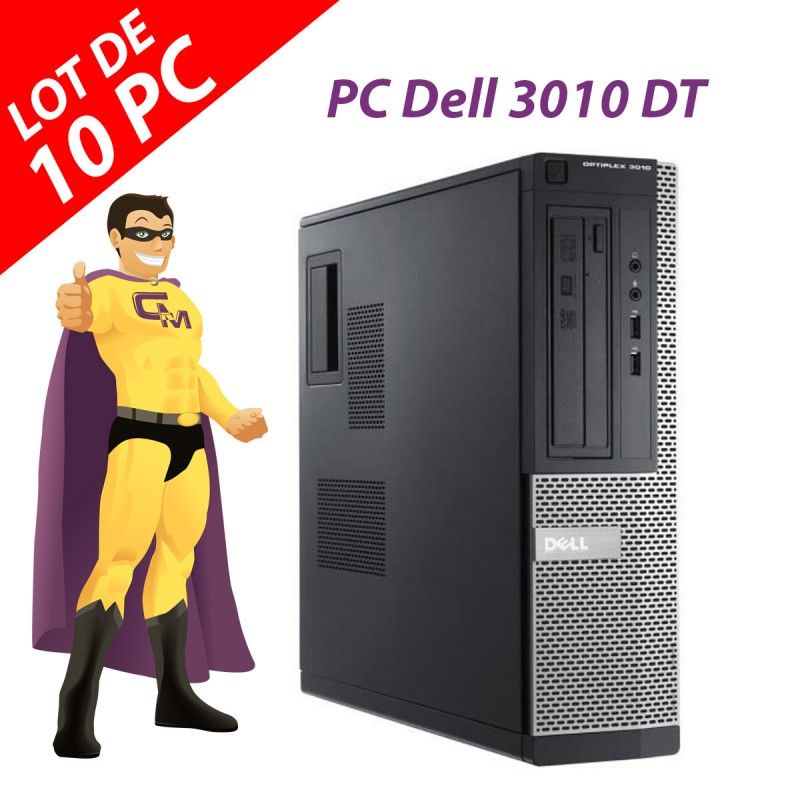 Dell Optiplex 3010 Desktop PC (10-Pack) - Intel Pentium G2020, 4GB RAM, 250GB HDD, HDMI, Windows 10, WiFi