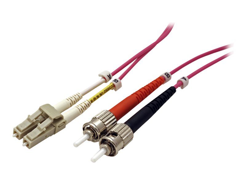 Secomp OM4 Multi-Mode Fiber Optical Cable, 1m, Violet