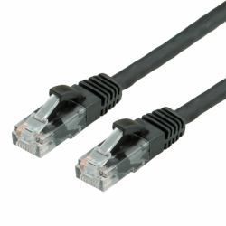 Secomp Cat 6 RJ-45 to RJ-45 Cable, 50 cm, UTP, Halogen-Free, Locked, Black