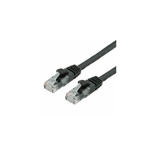 Secomp Cat 6 RJ-45 to RJ-45 Cable, 50 cm, UTP, Halogen-Free, Locked, Black