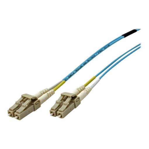 Cable de fibra óptica Secomp OM3 dúplex, 1 m, LC multimodo (M) a LC multimodo (M), turquesa