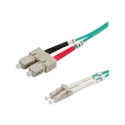 Cable óptico Secomp de fibra multimodo OM3, 1 m, LC a SC, 50/125 micras