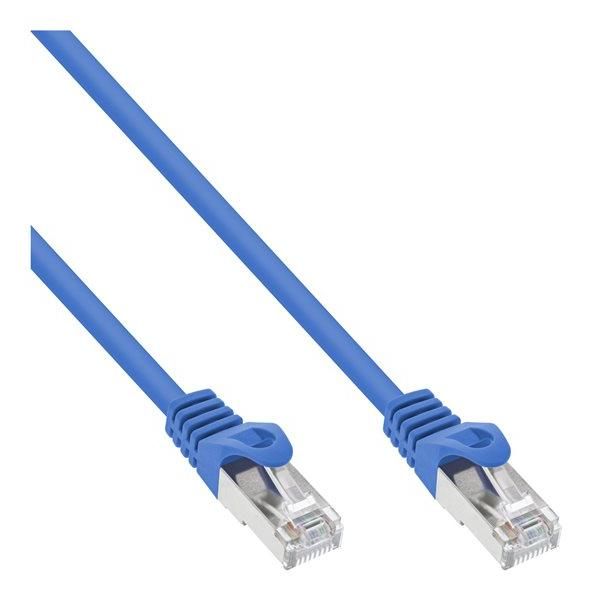 INTOS ELECTRONIC RJ-45 (M) to RJ-45 (M) Cable, 1.5m, SFTP, CAT 5e, Molded, Blue