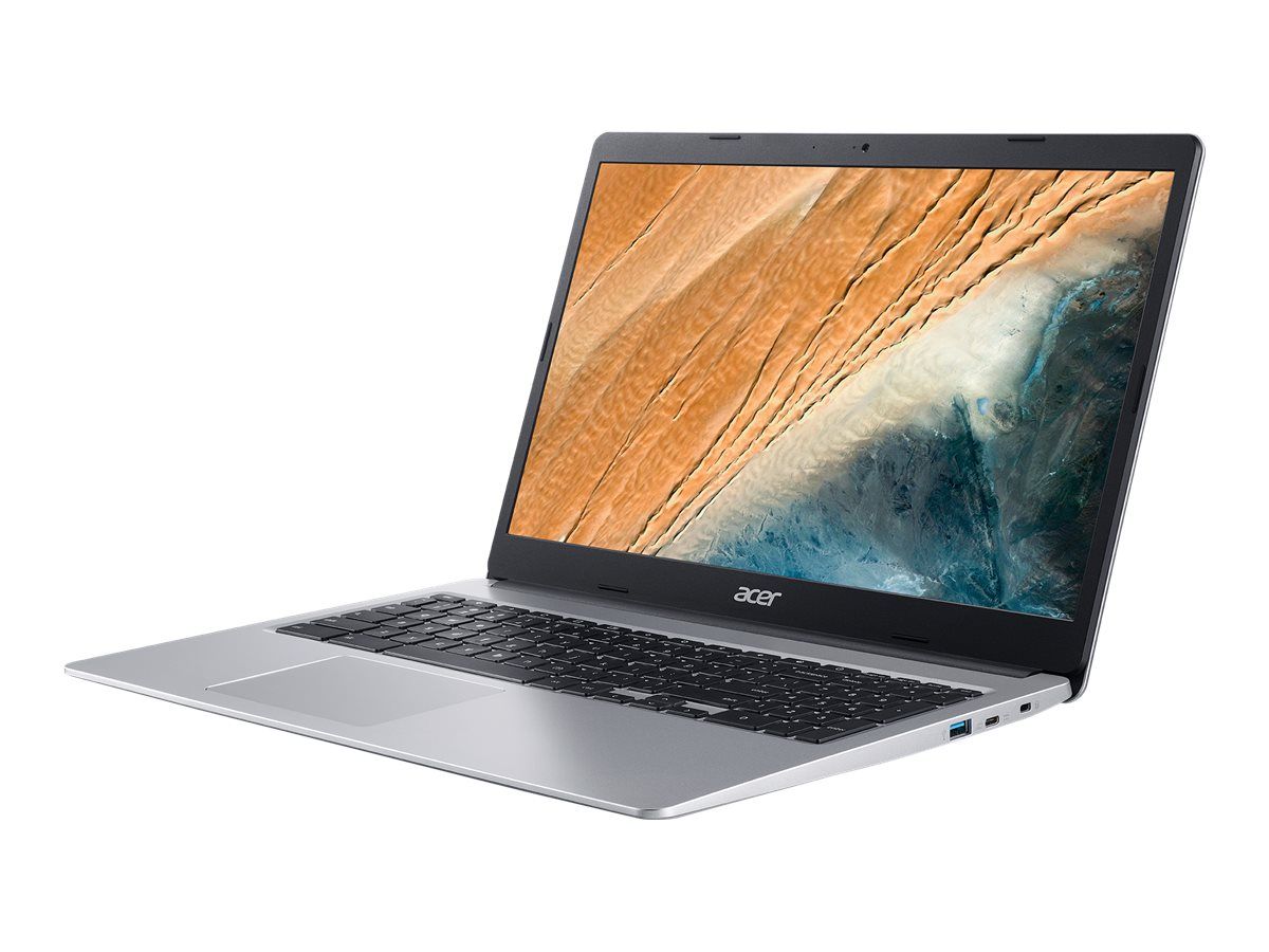 Portátil Acer Chromebook 315 - 15,6'', Celeron N4020, 4GB RAM, 128GB SSD, Plateado con teclado AZERTY