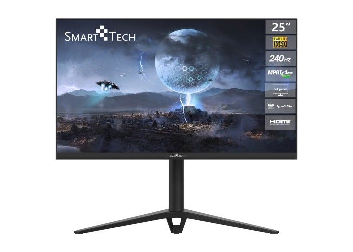 Smart Tech 25" Gaming Monitor 270G01FVF, 1920x1080 Full HD, 240Hz, VA Panel, 300cd/m²