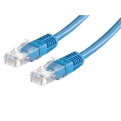 Roline RJ-45 (M) to RJ-45 (M) Cable - 15m - UTP - CAT 5e - Blue
