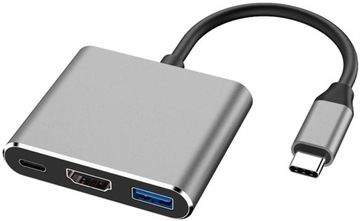 MANSHENG 3-in-1 USB-C to HDMI 4K Hub (2022 Version, JL537)