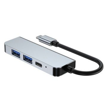 MANSHENG USB-C to 2x USB-A and HDMI Adapter, JL720