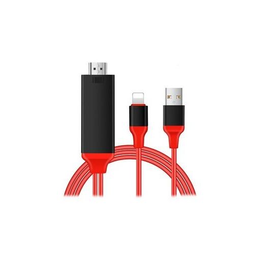 Adaptador MANSHENG MHL de 8 pines para iPhone 5/6/7+ y iPad 2/3/4 a HDMI (JL1998)