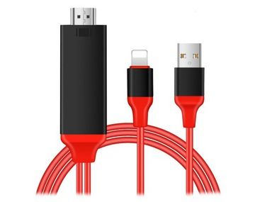 MANSHENG MHL 8-Pin Adapter for iPhone 5/6/7+ and iPad 2/3/4 to HDMI (JL1998)