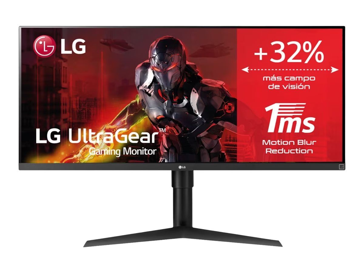 LG UltraWide 34WP65CP-B - 34" Curved LED Monitor - WQHD 3440x1440 @ 160Hz - VA Panel - 300 cd/m² - 3000:1 Contrast Ratio - DisplayHDR 400 - 5ms Response Time - 2x HDMI, DisplayPort