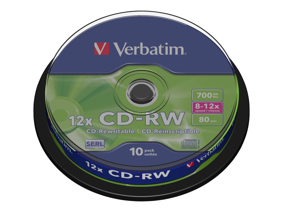 Verbatim DataLifePlus - 10 CD-RW 700 MB, 8x/12x
