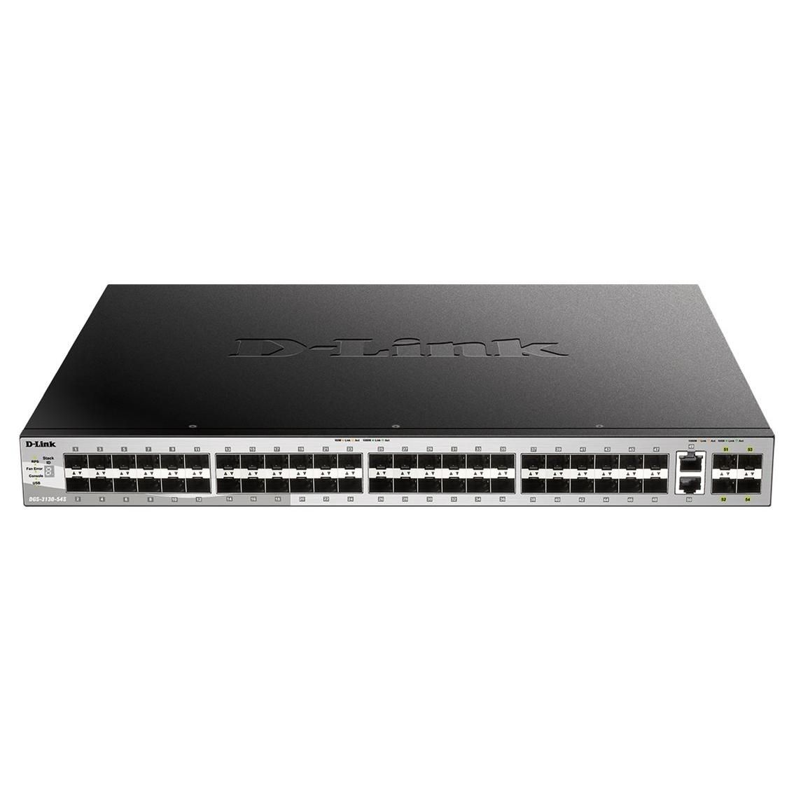 D-Link DGS 3130-54S Managed Switch - 48 SFP+ Ports, 2x 10GbE, 4x 10Gb SFP+
