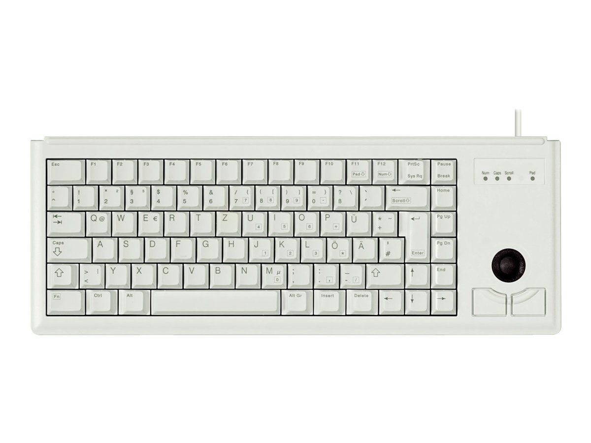Cherry Compact Keyboard G84-4400 - USB Keyboard - German - Light Grey