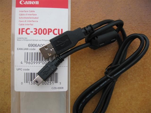 Canon IFC-300PCU Camera Sync Cable - 1.5m - Black